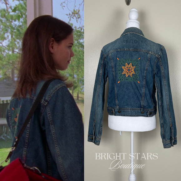 Jackets & Blazers - Rare Embroidered Denim Jacket ASO Joey Potter Dawsons Creek Vintage Casual